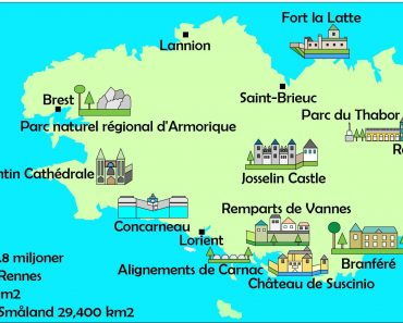 Sevärdheter i Bretagne – Med kartor och bilder