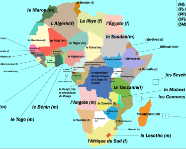 Franska prepositioner för länder i Afrika