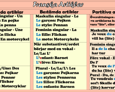 Vad är partitiv artikel på franska? (Övningar)