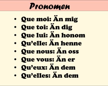 Komparation på franska (Adjektiv och verb)