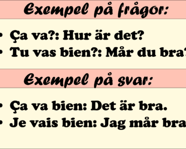 Hur man frågor om någon mår bra på franska